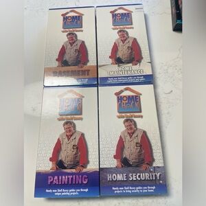 Lot of 4 Home Check with Shell Busey VHS tapes